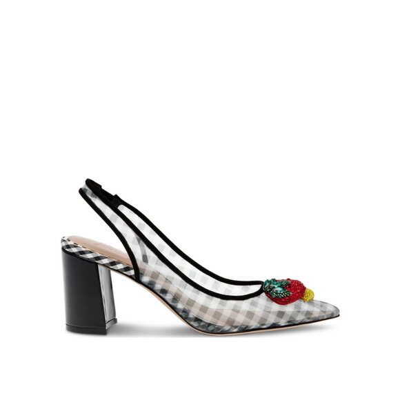 Betsey Johnson Sz. 10 Laney Fruit Slingback Mesh Pumps - Picture 2 of 16